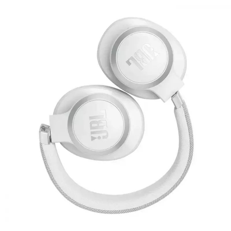 JBL Live 770NC hoofdtelefoon over-ear, draadloos, gesprekken/muziek, Bluetooth, wit