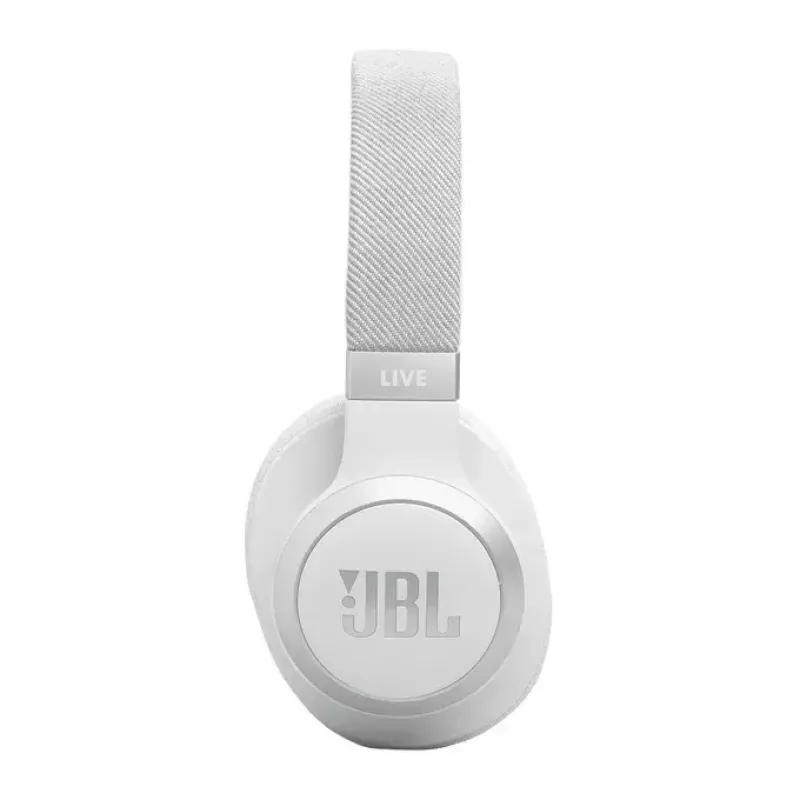 JBL Live 770NC hoofdtelefoon over-ear, draadloos, gesprekken/muziek, Bluetooth, wit