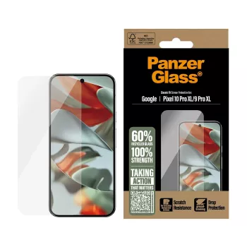 PanzerGlass scherm-/achterkantbescherming voor Google Pixel 10 Pro XL / 9 Pro XL, transparant, 1 stuk (PG92324)