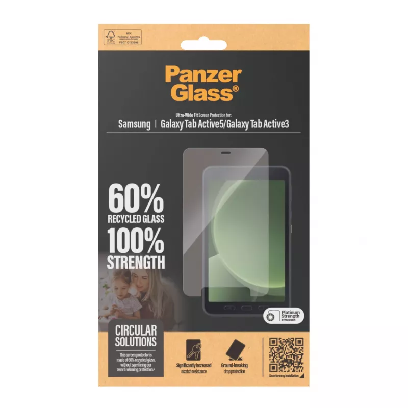 PanzerGlass® displayscherm Samsung Galaxy Tab Active5 | Active3 | Ultra-Wide Fit