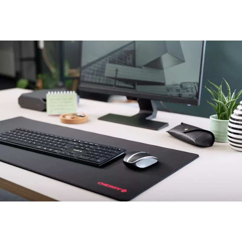 CHERRY KW 9100 slank toetsenbord universeel RF draadloos + Bluetooth AZERTY Frans zwart