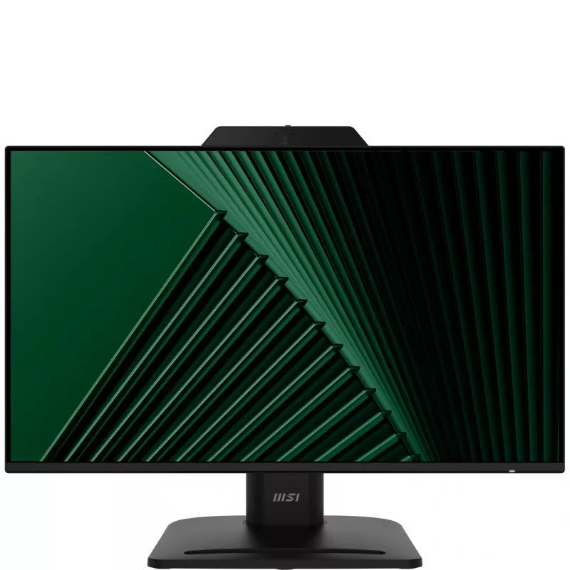 MSI PRO MP242PMGDE monitor 23,8 inch (60,5 cm), Full HD 1920x1080, IPS, 120 Hz, 1 ms, webcam, microfoon, USB-hub, HDMI, DP, VGA, zwart