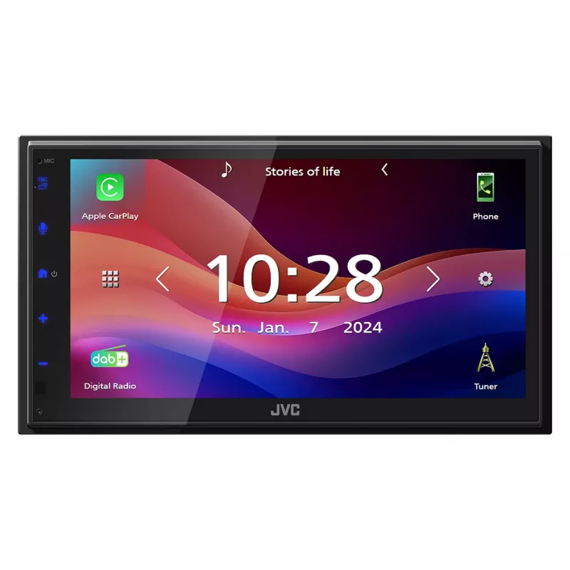 JVC KW-M695DBW Autoradio zwart Wi-Fi 200 W Bluetooth