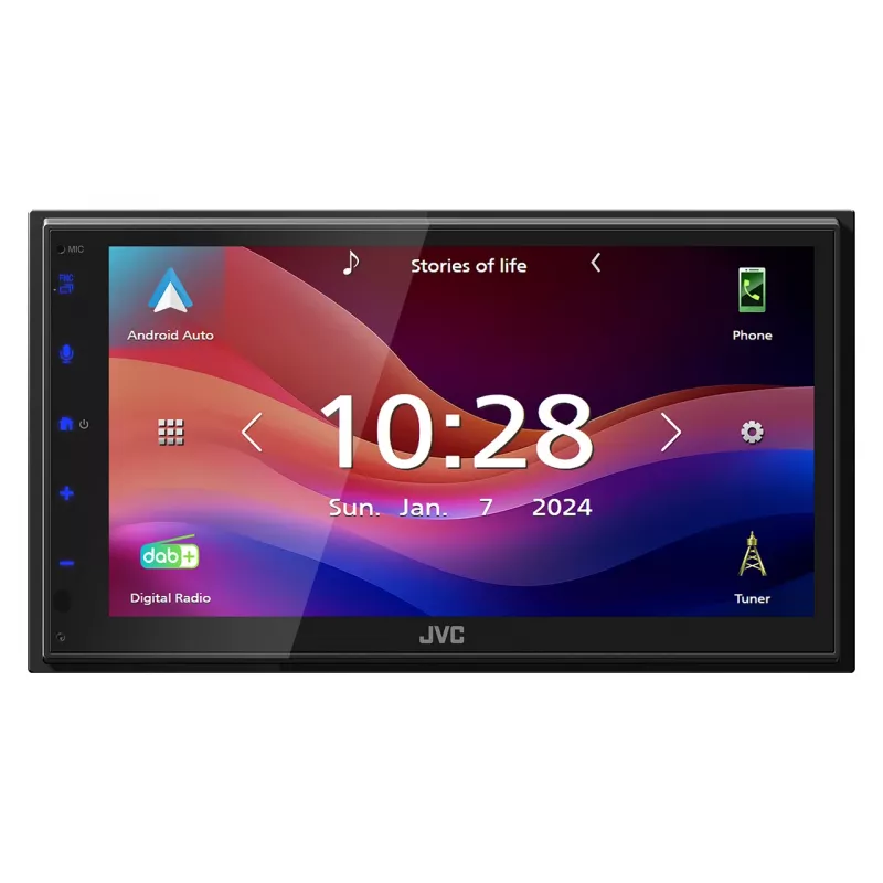 JVC KW-M695DBW Autoradio zwart Wi-Fi 200 W Bluetooth