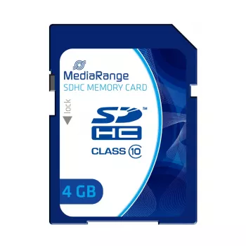 Flash-geheugen MediaRange 4GB SDHC Class 10 MR961
