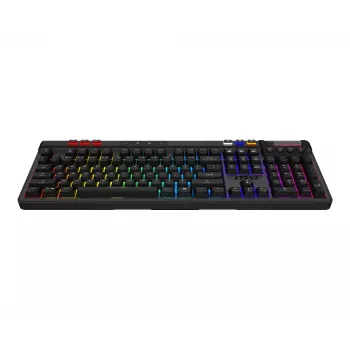 Mechanisch gaming-toetsenbord MSI STRIKE PRO WIRELESS — Full-size, USB + Bluetooth, RGB, QWERTY US, zwart