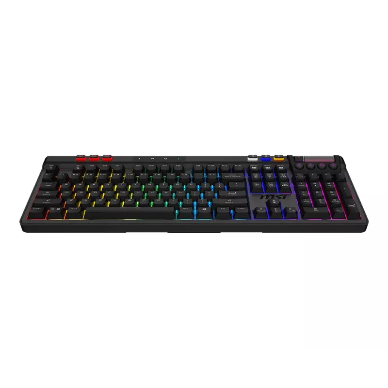 MSI Strike Pro Draadloos stil mechanisch gamingtoetsenbord, DE (QWERTZ) indeling, zwart