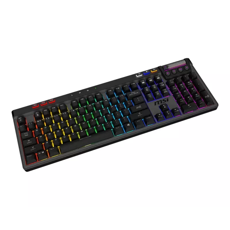 MSI Strike Pro Draadloos stil mechanisch gamingtoetsenbord, DE (QWERTZ) indeling, zwart