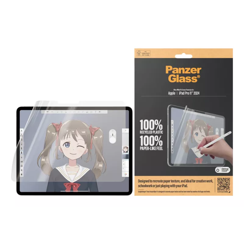 PanzerGlass ® GraphicPaper® beeldschermfolie iPad Pro 11 inch (2024-2025) | Ultra-Wide Fit