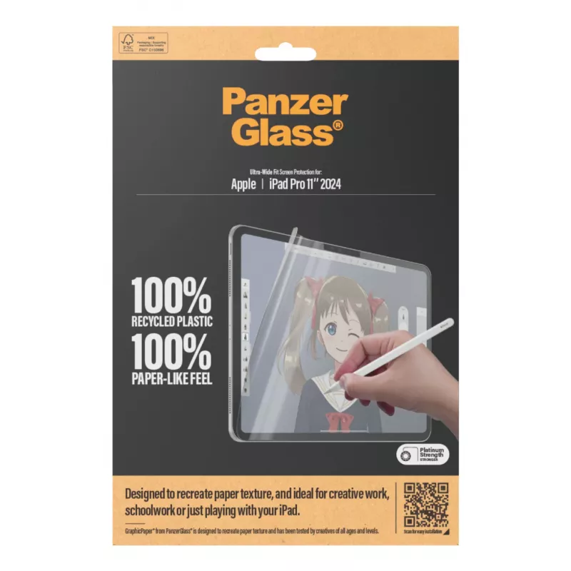 PanzerGlass ® GraphicPaper® beeldschermfolie iPad Pro 11 inch (2024-2025) | Ultra-Wide Fit