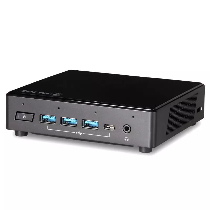 TERRA PC-Micro 3100 Silent Greenline Intel® Celeron® N5100 8 GB DDR4-SDRAM 240 GB SSD Windows 11 Pro micro-pc zwart