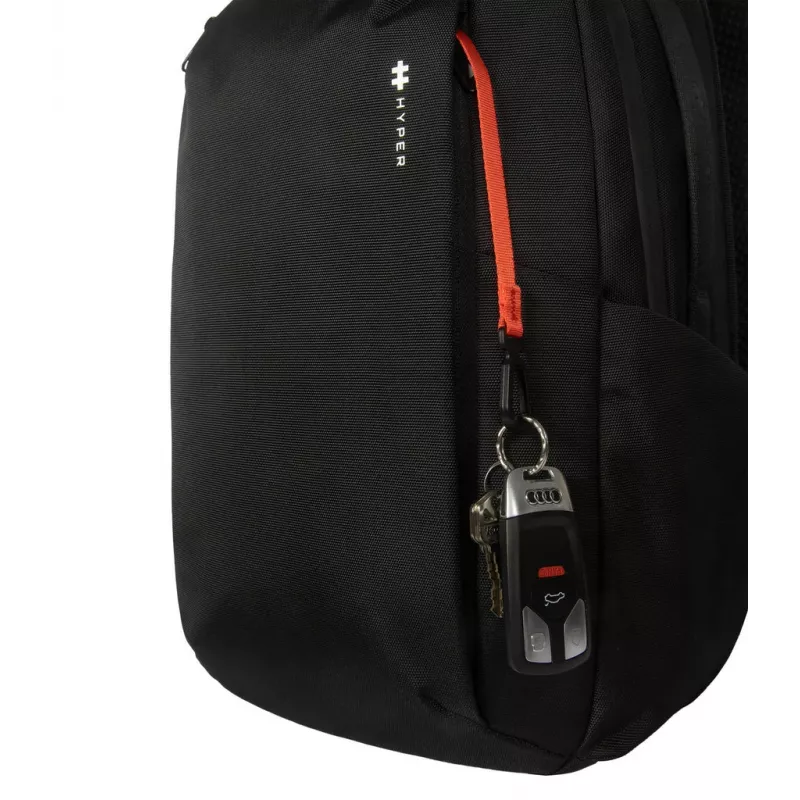 Rugzak HYPER HyperPack HP21PBKGL voor laptops tot 40,6 cm (16 inch) – zwart, PET/polyester