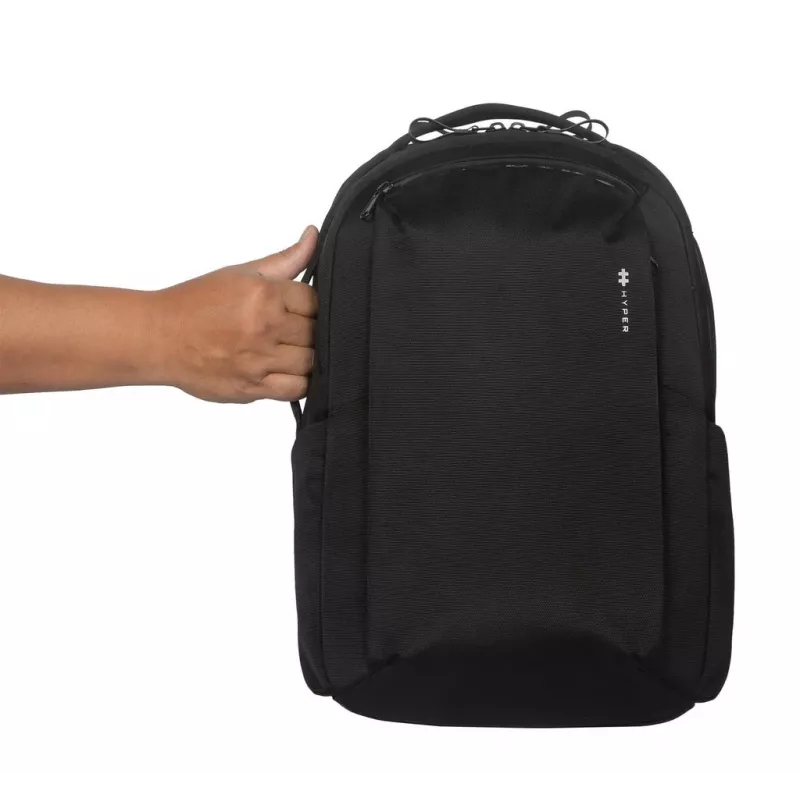 Rugzak HYPER HyperPack HP21PBKGL voor laptops tot 40,6 cm (16 inch) – zwart, PET/polyester