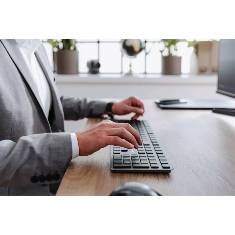 CHERRY KW X ULP toetsenbord universeel USB + RF Wireless + Bluetooth QWERTY US International zwart
