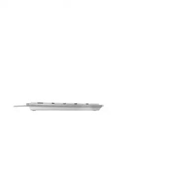 CHERRY KC 6000 slank toetsenbord universeel USB AZERTY Belgisch zilver, wit