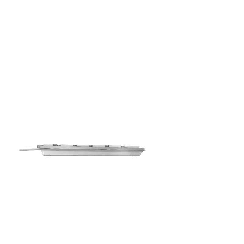 CHERRY KC 6000 slank toetsenbord universeel USB AZERTY Belgisch zilver, wit