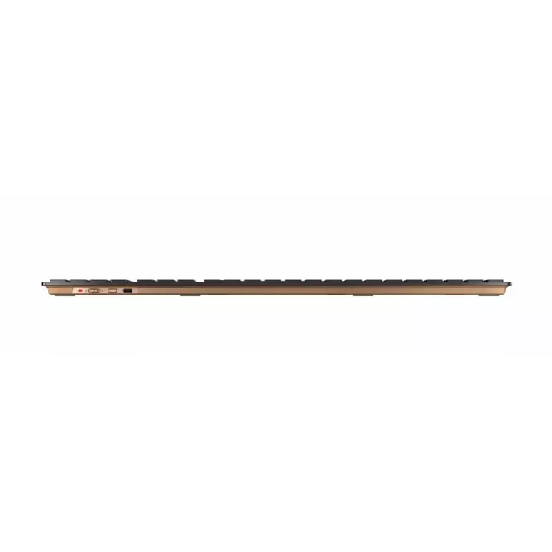 Cherry DW 9100 Slim Draadloze toetsenbord- en muisset, Italiaanse indeling, zwart/brons