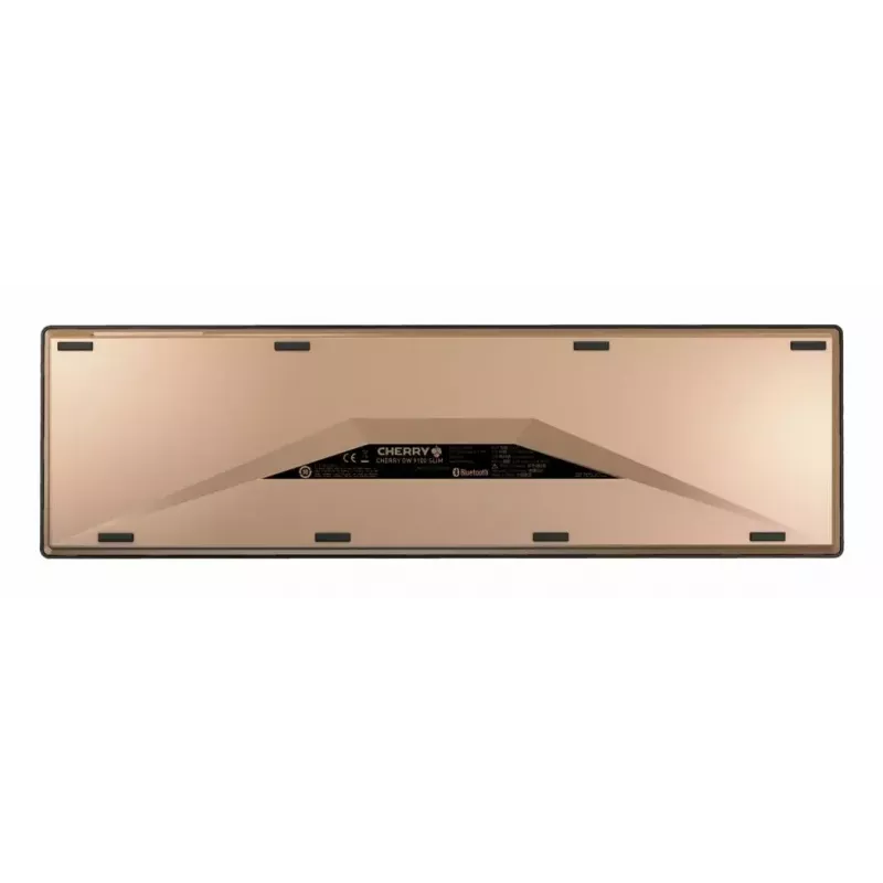 Cherry DW 9100 Slim Draadloze toetsenbord- en muisset, Italiaanse indeling, zwart/brons