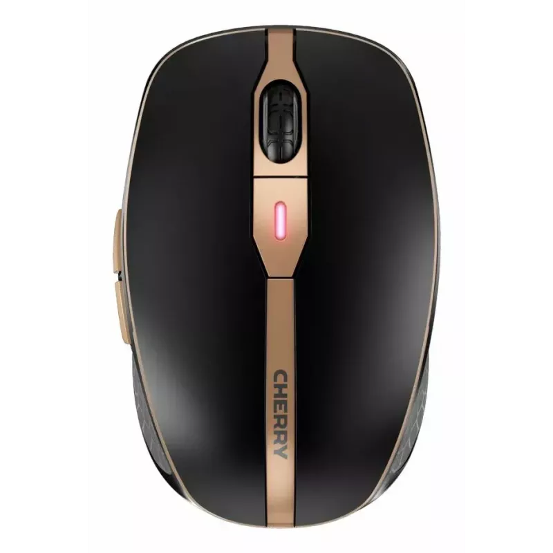 Cherry DW 9100 Slim Draadloze toetsenbord- en muisset, Italiaanse indeling, zwart/brons