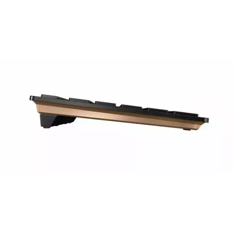 Cherry DW 9100 Slim Draadloze toetsenbord- en muisset, Italiaanse indeling, zwart/brons