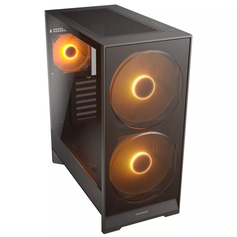 COUGAR Midi-Tower behuizing, Airface 180, ARGB, zwart