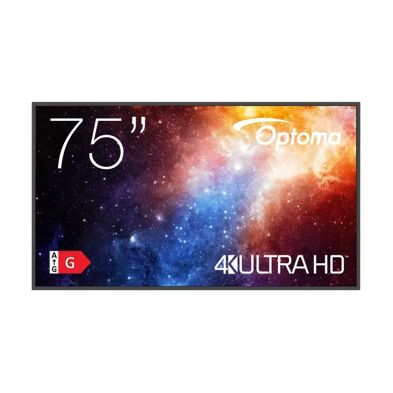 Digital signage flatscreen Optoma N3751K 75 inch LED 4K Ultra HD