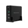 Conceptronic OZUL 4-poorts 65W USB PD desktoplader, binnen, AC, 5 V, zwart