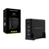 Conceptronic OZUL 4-poorts 65W USB PD desktoplader, binnen, AC, 5 V, zwart