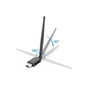 Conceptronic ABBY Long Range Bluetooth 5.1 USB-adapter met externe antenne