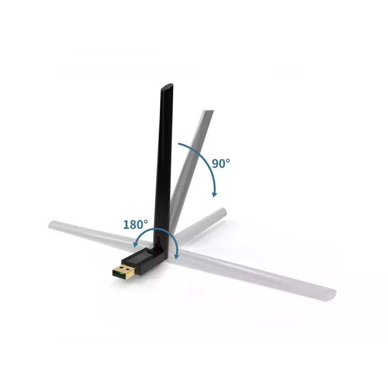 Conceptronic ABBY17B Long Range Bluetooth 5.3 USB-adapter, externe antenne