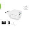 Conceptronic 2-poorts 20W GaN USB PD lader, USB-C x 1, USB-A x 1 ALTHEA15W