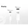 Conceptronic 2-poorts 20W GaN USB PD lader, USB-C x 1, USB-A x 1 ALTHEA15W