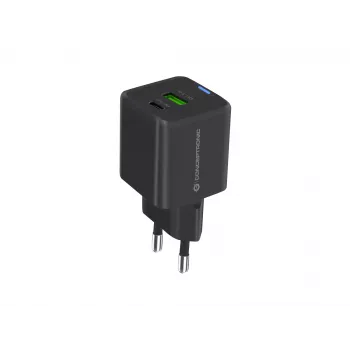 Conceptronic 2-poorts 20W GaN USB PD lader, USB-C x 1, USB-A x 1, QC 3.0, PPS
