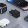 Conceptronic 2-poorts 20W GaN USB PD lader, USB-C x 1, USB-A x 1, QC 3.0, PPS