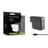 Conceptronic 4-poorts 100W GaN USB PD lader met USB-C laadkabel, USB-C x 3, USB-A x 1, QC 3.0, PPS