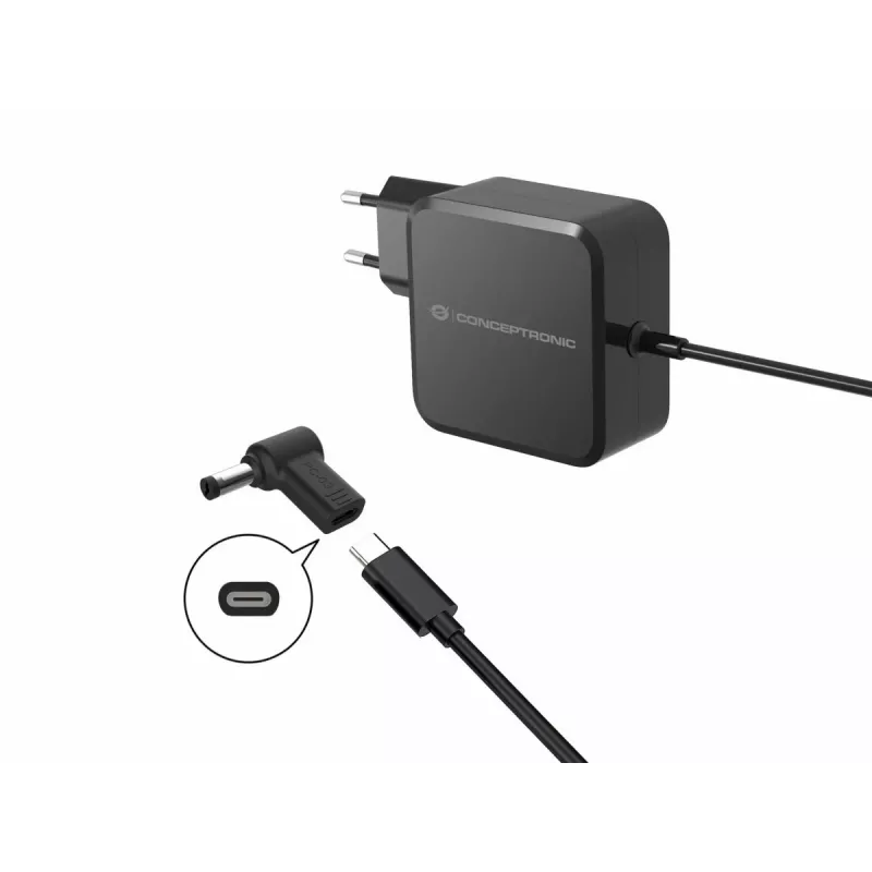 Conceptronic ABBY15PC03 DC-naar-USB-C-adapter, Acer/universeel 5,5x1,7mm, 18-20V
