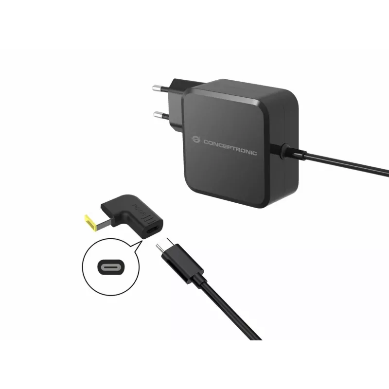 Conceptronic ABBY15PC05 DC-naar-USB-C-adapter, Lenovo slim tip, 18-20V