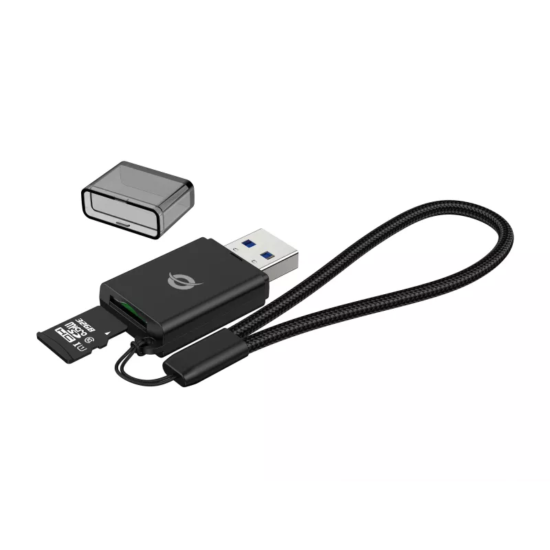 Conceptronic BIAN07B TF/MicroSD 3.0 kaartlezer, UHS-I, USB 3.0, 5Gbps