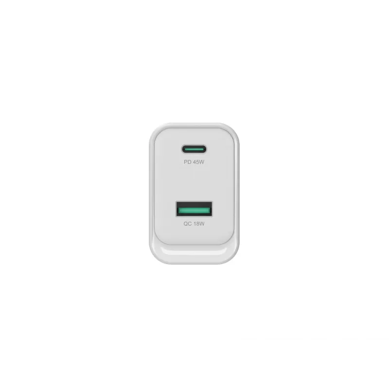 Conceptronic ALTHEA20W45 2-poorts 45W GaN USB PD lader, USB-C x 1, USB-A x 1, QC 3.0, PPS, PD 3.0