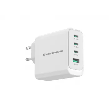 Conceptronic ALTHEA22W100 4-poorts 100W GaN USB PD-oplader, USB-C x 3, USB-A x 1, QC 3.0, PPS, PD 3.0