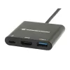 Conceptronic DONN01B laptop-dock/poort-replicator USB 3.2 Gen 1 (3.1 Gen 1) Type-C zwart