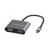 Conceptronic DONN16G bedraad USB 3.2 Gen 1 Type-C grijs 100W 4K Ultra HD