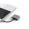 Conceptronic DONN16G bedraad USB 3.2 Gen 1 Type-C grijs 100W 4K Ultra HD