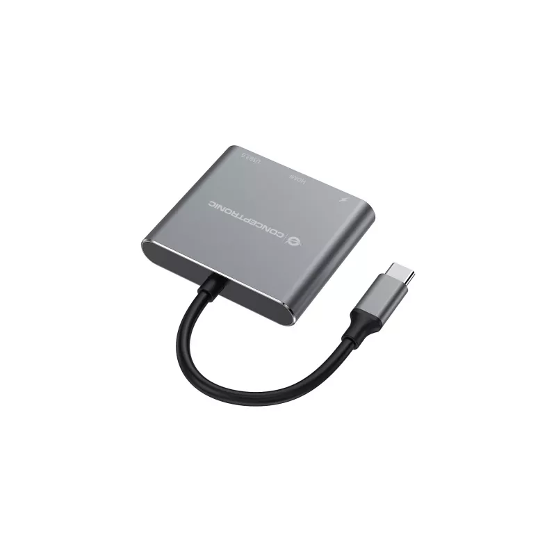 Conceptronic DONN18G 3-in-1 USB 3.2 Gen 1 dockingstation, HDMI, USB 3.0, 100W USB PD