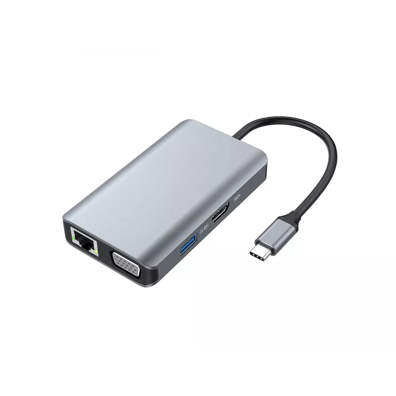 Conceptronic DONN21G laptop-dockingstation/poort-replicator bedraad USB 3.2 Gen 1 (3.1 Gen 1) Type-C grijs