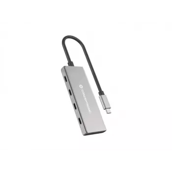 Conceptronic HUBBIES16G interface-hub USB 3.2 Gen 2 (3.1 Gen 2) Type-C 10000 Mbit/s grijs