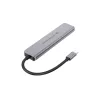 6-in-1 USB 3.2 Gen 1 dockingstation CONCEPTRONIC DONN33G HDMI, 2×USB-A 5Gbps, 2×USB-C 5Gbps, 100W USB PD, zilver