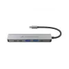6-in-1 USB 3.2 Gen 1 dockingstation CONCEPTRONIC DONN33G HDMI, 2×USB-A 5Gbps, 2×USB-C 5Gbps, 100W USB PD, zilver