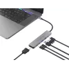 6-in-1 USB 3.2 Gen 1 dockingstation CONCEPTRONIC DONN33G HDMI, 2×USB-A 5Gbps, 2×USB-C 5Gbps, 100W USB PD, zilver