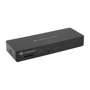 Conceptronic DONN30B 13-in-1 Thunderbolt 4 dockingstation, bedraad, Thunderbolt 4, 96 W, 3,5 mm, 10,100,1000,2000,2500 Mbit/s, IEEE 802.3bz